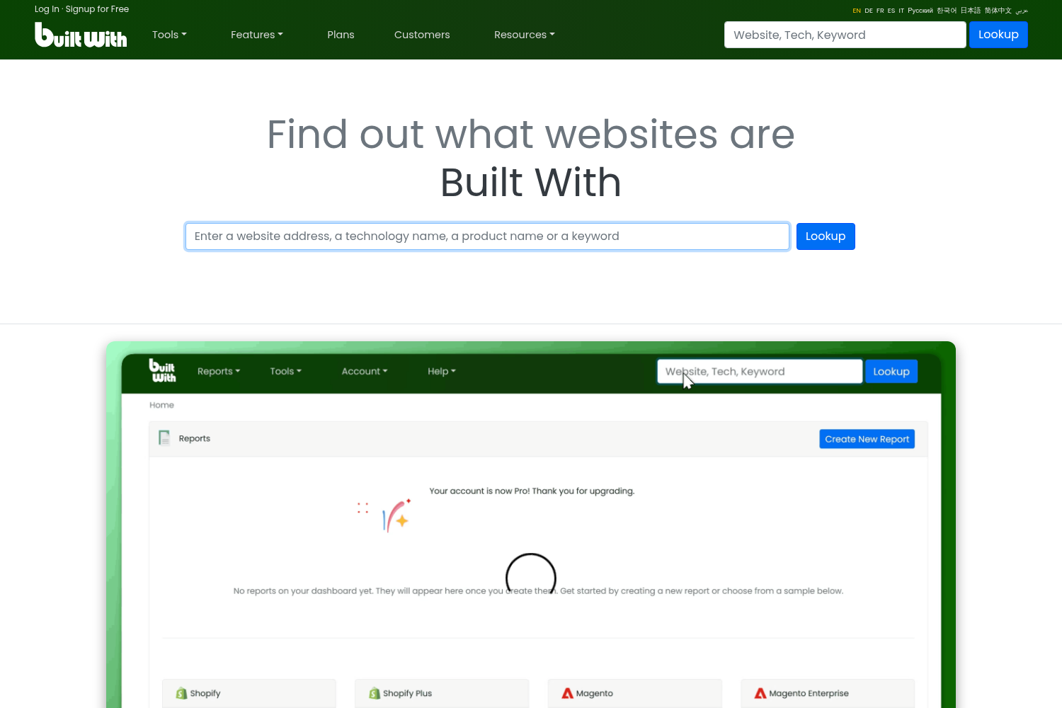 BuiltWith | Toolfolio