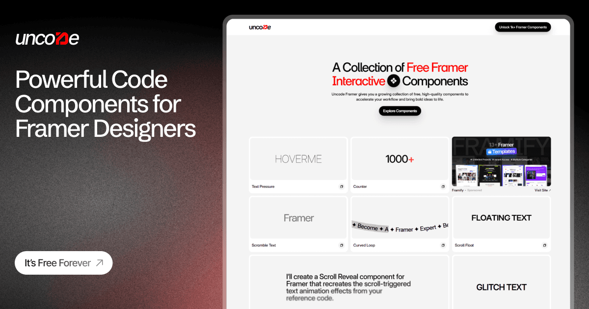 Uncode Framer | Toolfolio