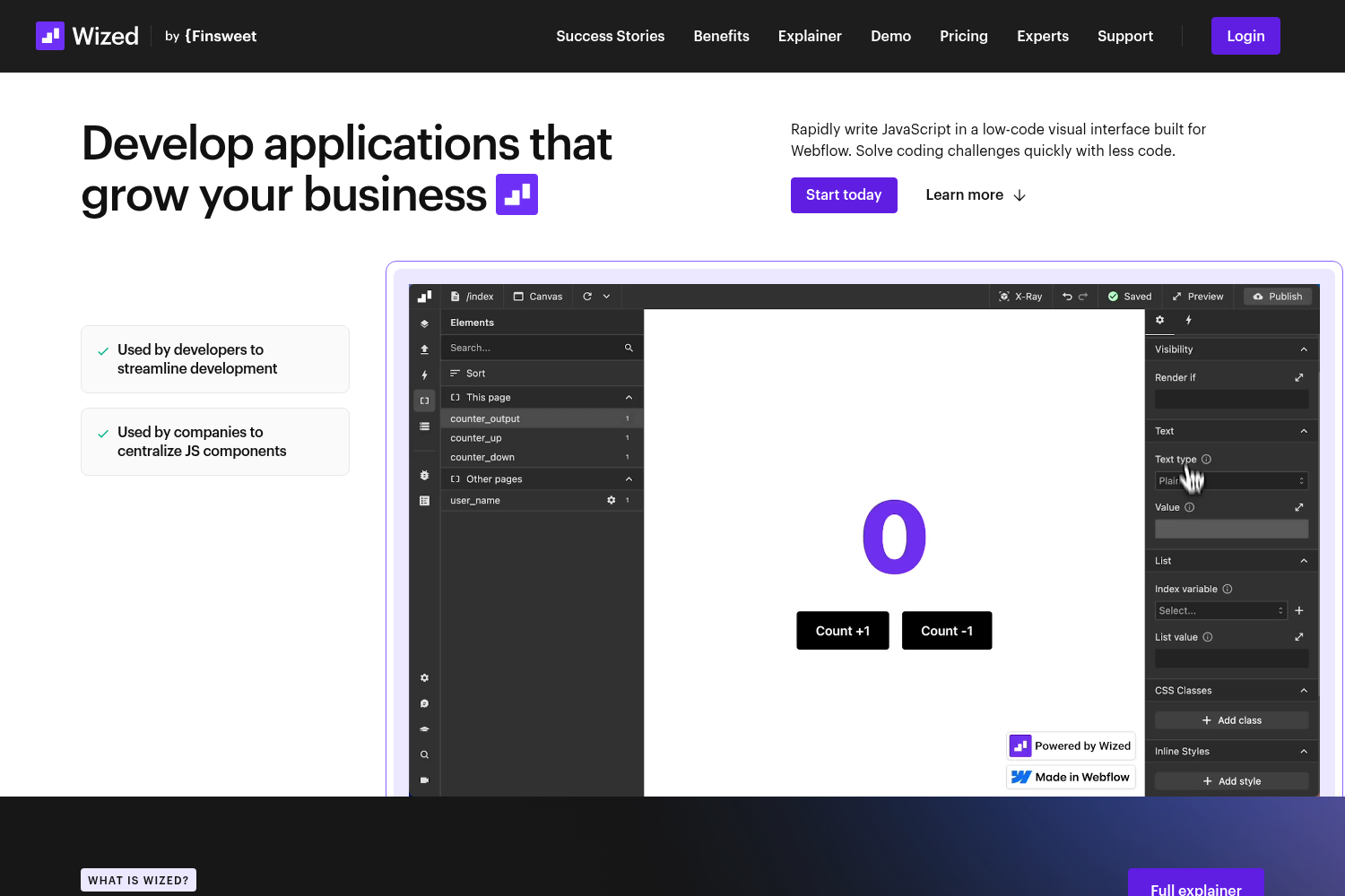 Wized | Toolfolio